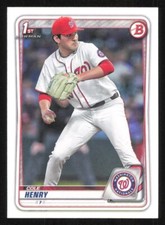 2020 Bowman Draft COLE HENRY 1st Year Baseball card WASHINGTON NATIONALS #67