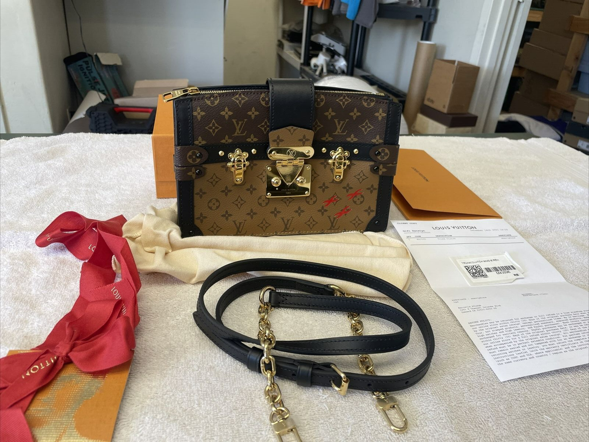 Louis Vuitton バッグ ダークブラウン Louis Vuitton Monogram reverse Trunk Clutch M43596 Shoulder bag | eBay