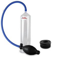 LeLuv Penis Vacuum Pump EasyOp Bgrip Slippery Silicone Hose and Black Seal