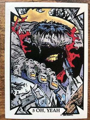 1989 Todd McFarlane Comic Images Marvel Spider-Man Card #5 Oh, Yeah EX/MT