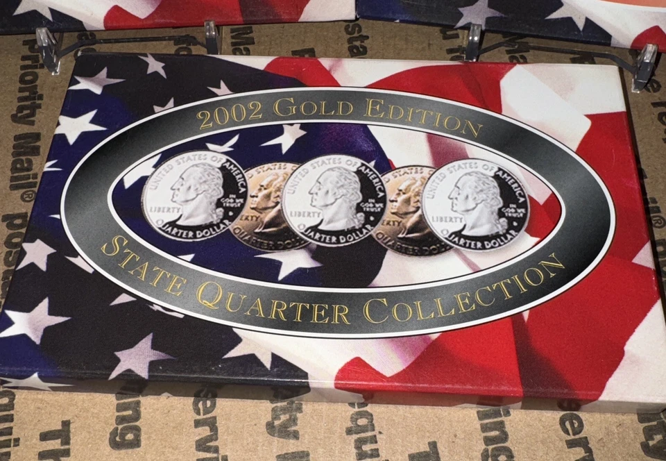 2002 CSN State Quarter Collection Gold Denver Philadelphia 3 Sets - Image 4 of 4