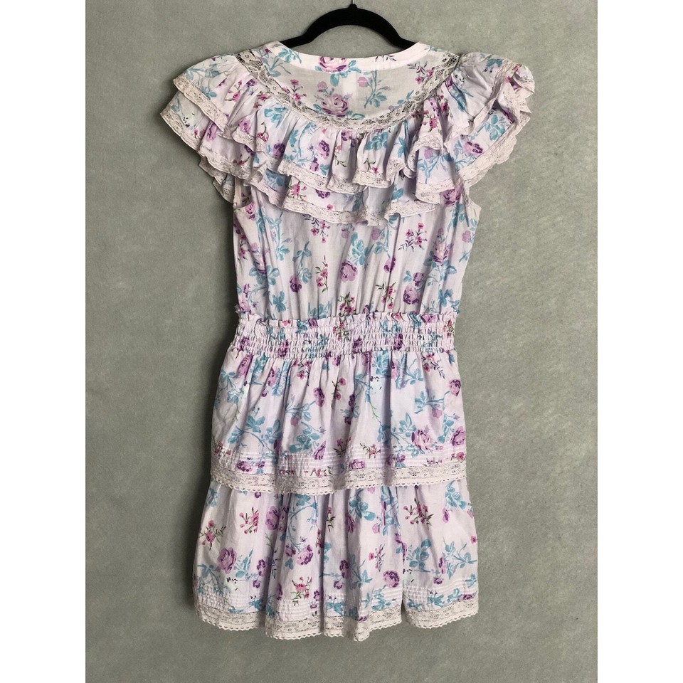 Love Shack Fancy For Target Women's Size XS Lou Double Ruffle Dress eBay