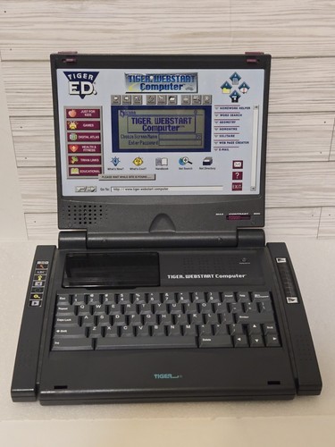 Vintage Tiger. Webstart Computer 1998 Tiger Electronics Tested Working Tiger ED.