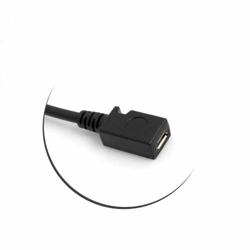 Micro USB 90° abwärts Winkel Kabel auf Micro USB Adapter Kabel Verlängerung 27cm - Picture 2 of 3