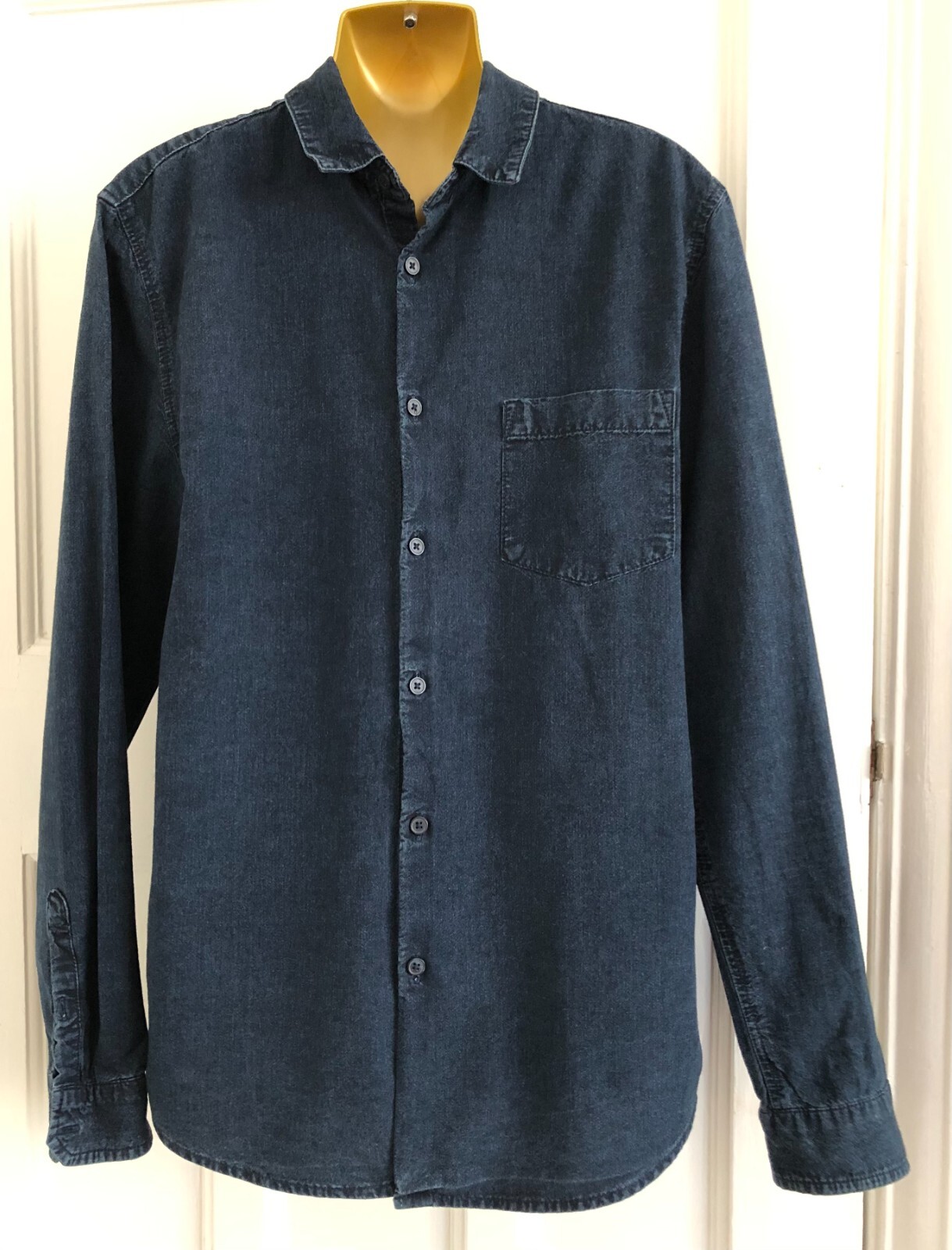 Cedar Wood State Men's Denim Shirt Size M Blue