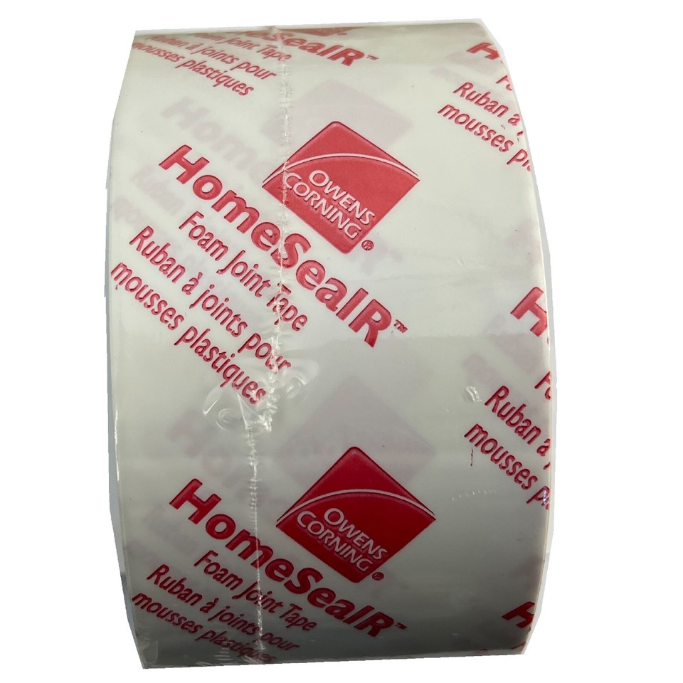 749199 Owens Corning HomeSealR Foam Joint Tape 3" x 180' New Sealed 3