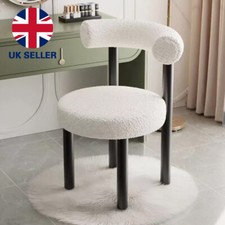 Soft Makeup Vanity Chair with Backrest Cozy Makeup Stool for Bedroom Home Decors