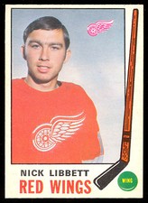 1969-70 OPC O PEE CHEE HOCKEY #162 NICK LIBBETT NM DETROIT RED WINGS CARD