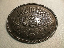 JACK DANIELS OLD NO. 7 BRAND WHISKY DISTILLERY BREWERY MENS OVAL BELT BUCKLE