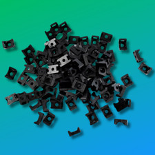 100Pcs Black 4.5mm Width Cable Tie Base Saddle Type Mount Wire Holder New