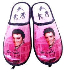 Elvis Presley Slippers One Size Fits Most - Gift Memphis - New in Package 