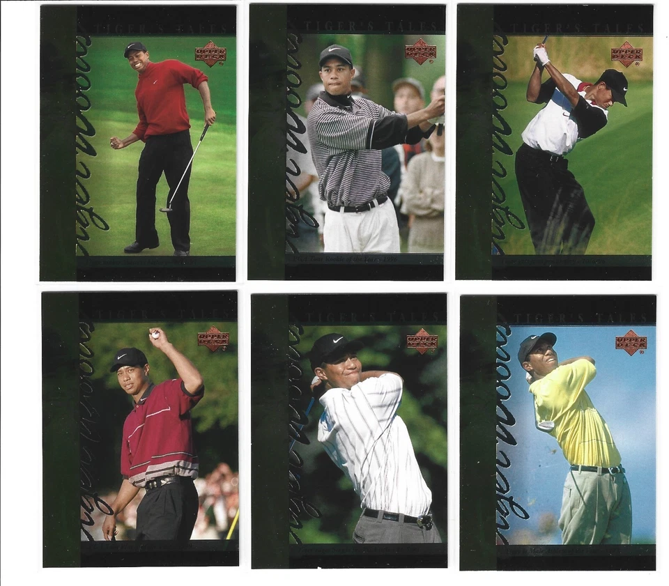 2001 UD SP AUTHENTIC FULL SET of Tiger Woods Tiger Tales TT1-TT30 MINT - Image 3 of 4