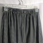 Women’s 8P Black White Checkered Pencil Skirt Straight With Back Slit — photo 5