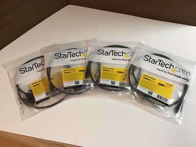 (4) lot Mini HDMI to DVI-D Cable 19 Pin HDMI - StarTech HDCDVIMM1M 1m - #7AH009~