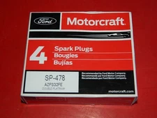 (4) NEW MOTORCRAFT SP-478 DOUBLE PLATINUM SPARK PLUGS AZFS32FE