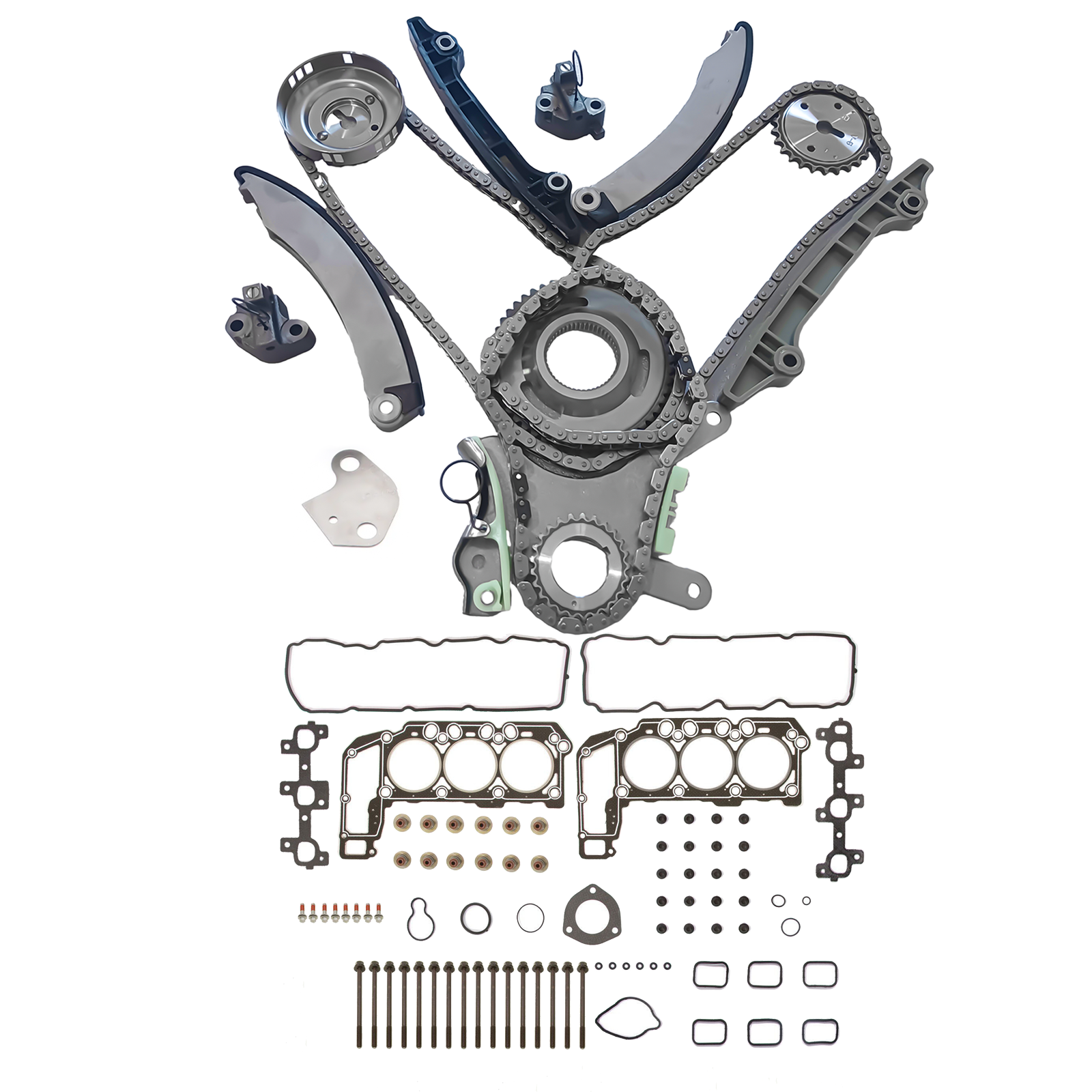 Timing Chain Head Gasket Set for 0413 Dakota Durango Nitro Ram Jeep 3