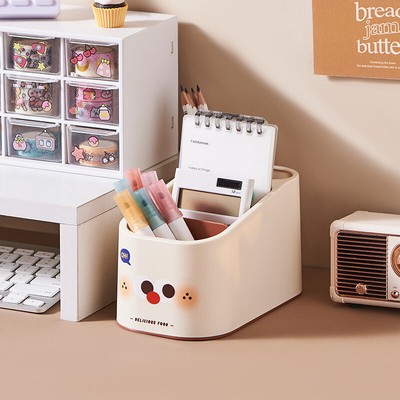 New Multi-function Desk Storage Box Household Large Capacity Pen Storage Case