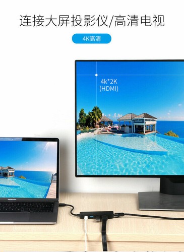 USB-C To USB 3.0 SD/TF Card Reader 4K HDMI USB-C Hub Adapter for MacBook Pro/Air - 第 5/11 張圖片