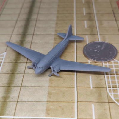 C47 transport plane resin white mold 1/350/700 aircraft miniature model