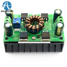 DC 5V-30V 300W 10A CC CV Auto Step-Up Step-Down Buck-Boost Power Supply Module