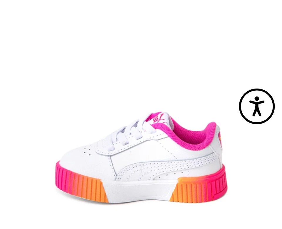 Zapato deportivo PUMA Carina 2.0 paleta helado piruleta desvanecido niño pequeño talla 6C rosa Foto 2 de 4