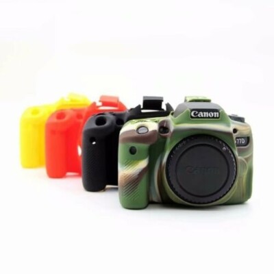 For Can&n EOS 77D Camera Bag Soft Silicone Case Camera Protective Body Cover