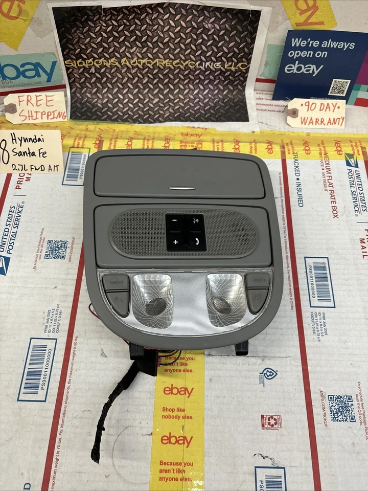 07-12 HYUNDAI SANTA FE OVERHEAD DOME MAP LIGHT INTERIOR STORAGE oe # 92800-2BXXX - Image 4 of 4