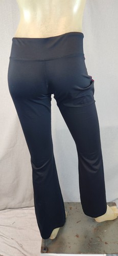 Adidas Black & Pink SMALL Yoga Lounge Stretch Loose Ankle Pants Womens USED - Picture 4 of 6