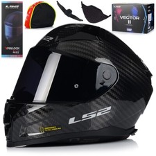 Produktbild - LS2 FF811 VECTOR II Carbon Motorradhelm + Pinlock + Sonnenblende + 2x Visier