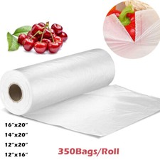1-10 Rolls Plastic Clear Produce Bag Fruits Vegetable Food Storage Bags 350/Roll