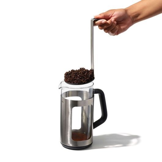 OXO - Brew French Press 8 Cup Coffee Maker with GroundsLifter