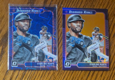 Starling Marte 2021 Donruss Optic Diamond Kings Blue Velocity #/99 +Orange #/125