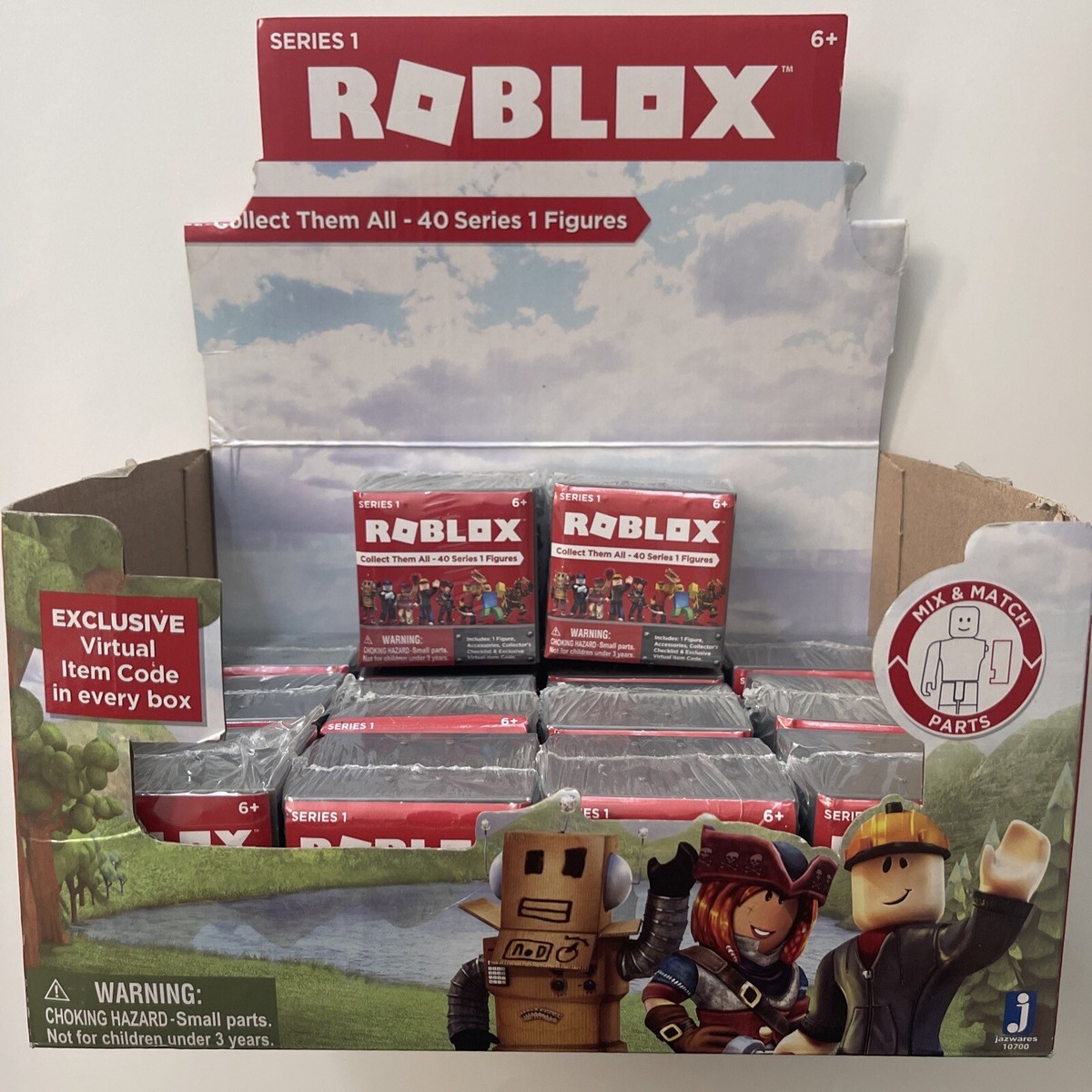 Roblox RED Series 1 Mystery Pack [Silver Cube] Total Of 14 Packs 
