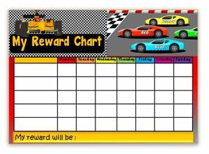 Race Car Reward Chart