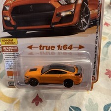 2024 AUTO WORLD MODERN MUSCLE 2021 FORD MUSTANG SHELBY GT500 ORANGE REAL RID. A1