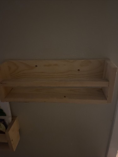 Shelf Wall-Mounted, Rustic Wood Entryway Shelf - Picture 8 of 8