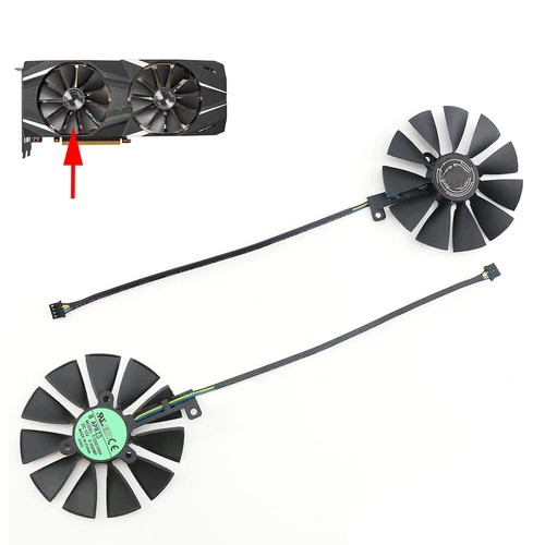 1X 87mm For   Card Cooler Cooling Fan T129215SH GeForce RTX2080 RTX2080Ti