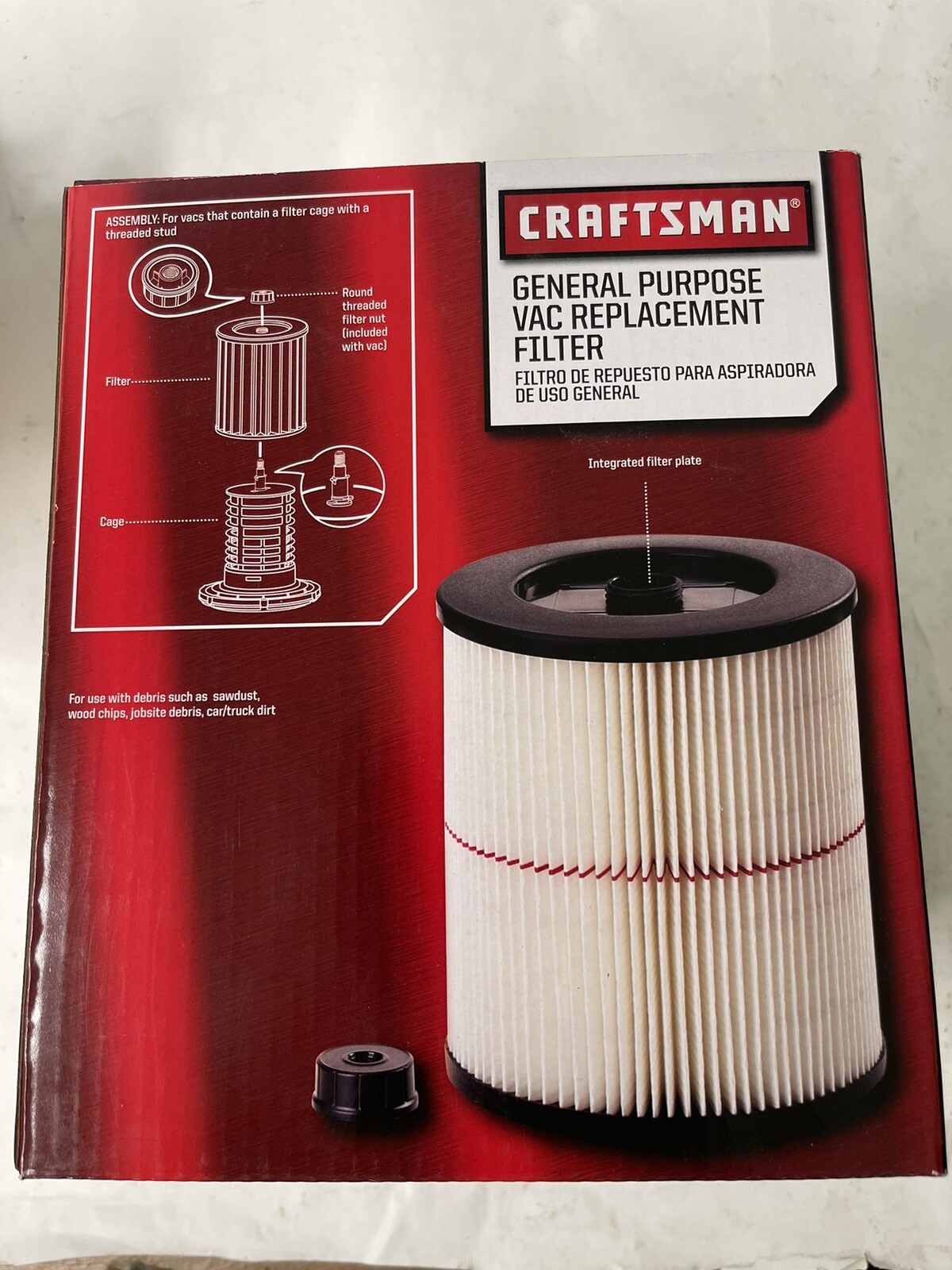 New Craftsman General Purpose Vac Replacement Filter 5 Gallon+