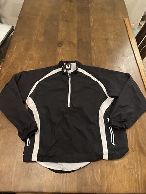 FootJoy FJ Windbreaker Golf Jacket Mens Large 1/4 Zip Pullover