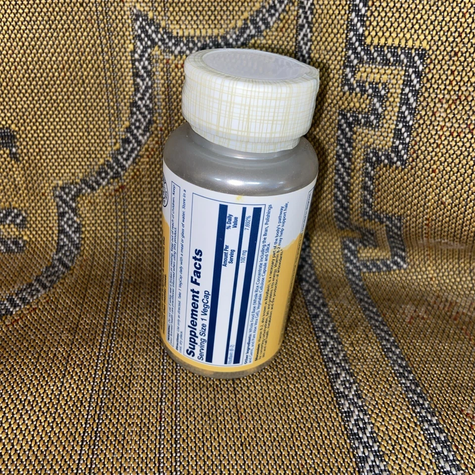 Vitamin B-2 100 mg 100 Caps By Solaray - Image 2 of 3