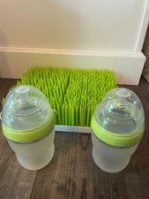 como tomo silicone baby bottles 9 oz with lids and nuby drying grass mat
