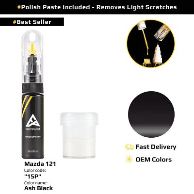 Touch up Paint for Mazda 121 Code: 15P Ash Black
