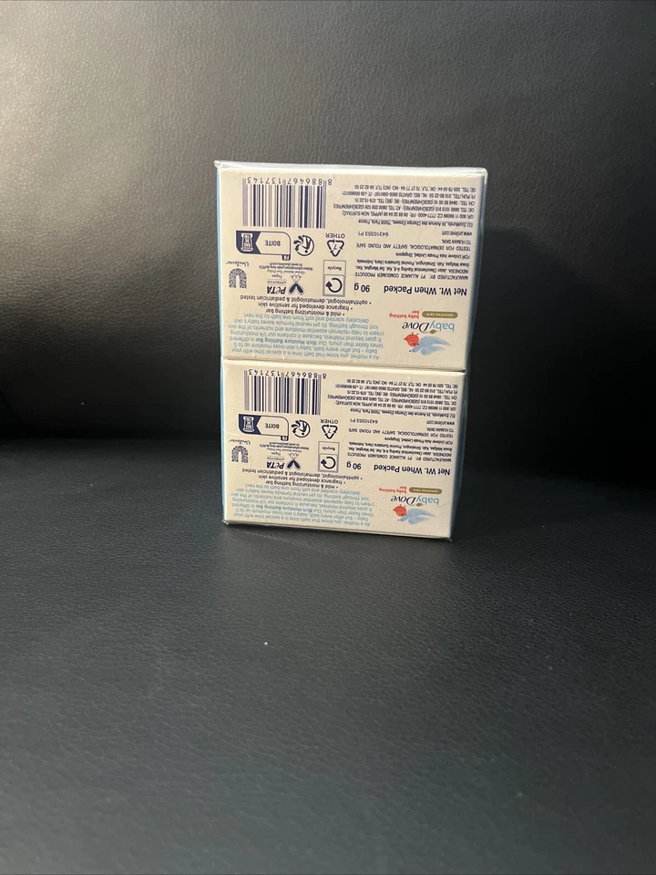 Jabón de baño Baby Dove Baby barra de baño rica humedad 90 gramos nuevo paquete de 4 Foto 4 de 4