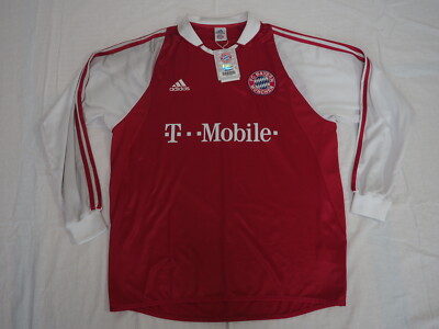 Maillot Domicile Bayern Munich 2003-2004 Adidas – Homme XL – Neuf Avec étiquettes