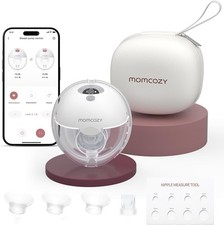 Momcozy Tiralatte Elettrico Indossabile M5 con App, Tiralatte Indossabile