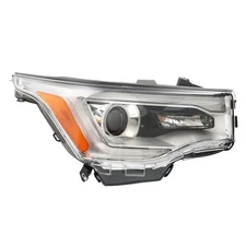 Silscvtt Right Headlight For GMC Acadia 2017-2019 Halogen W/o DRL Chrome Housing