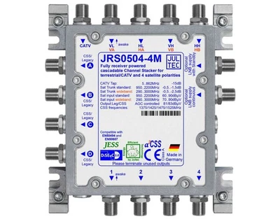 Jultec JRS0504-4M Unicable Multischalter 4x4 Teilnehmer (kaskadierbar) - Bild 1 von 2