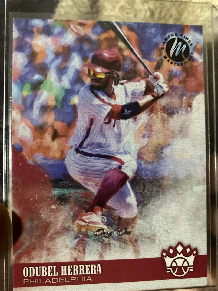 Panini Diamond Kings SP Odubel Herrera #130 2018 obra maestra a prueba de artista 1/1 Foto 2 de 4
