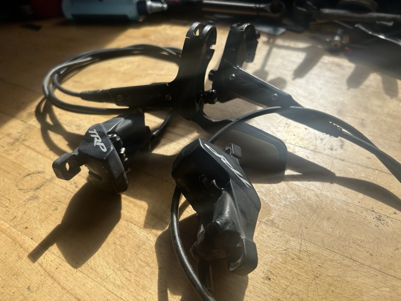TRP DH-R Evo Hydraulic Disc Brake Set Black