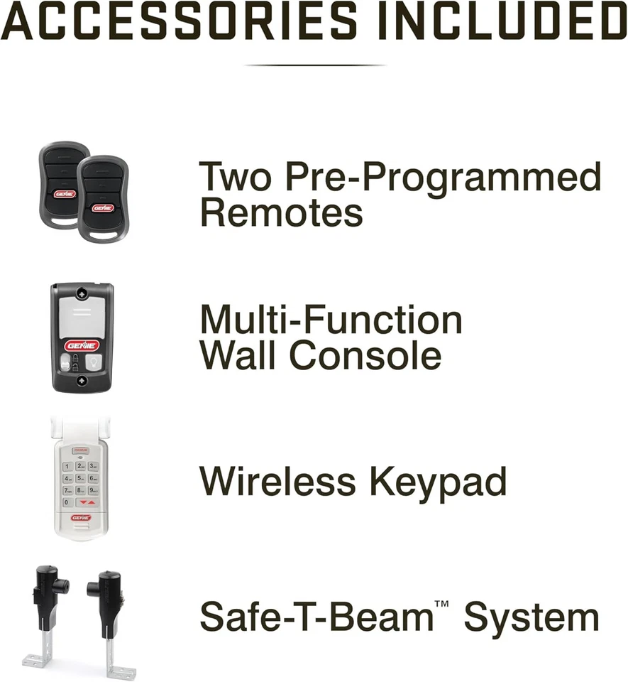Genie ChainMax 1000 Garage Door Opener Durable Chain Drive ¾ HPc Model 3022-TKH - Image 3 of 4